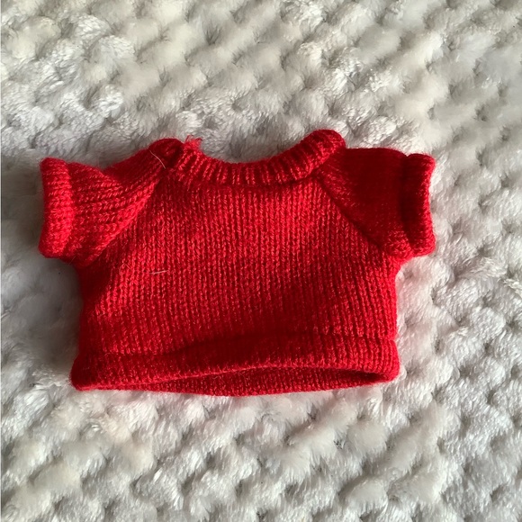 Build A Bear Workshop SmallFry Penguin Sparkly Fur Wearing Red Sweater - Picture 9 of 9